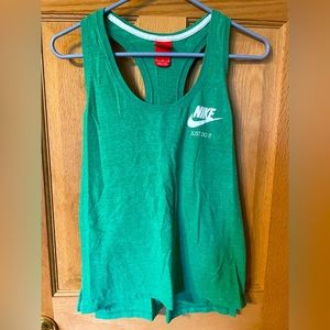 Green Nike Just Do It women’s tank top